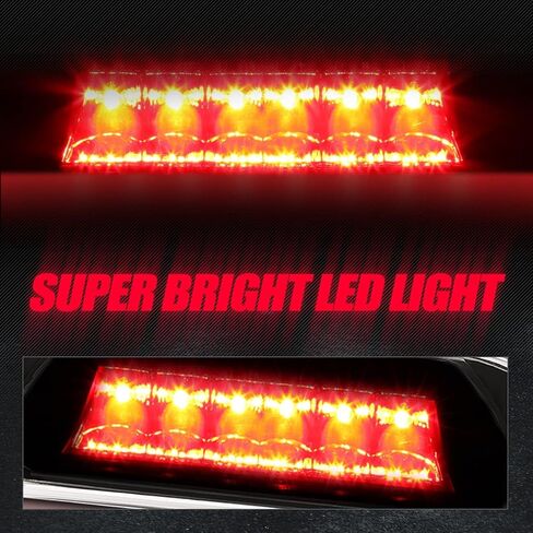 Auto Dynasty Black Housing LED 3rd Third Rear High Mount Brake Light Stop Lamp Compatible with Jeep Liberty KJ 02-07 in Saudi Arabia