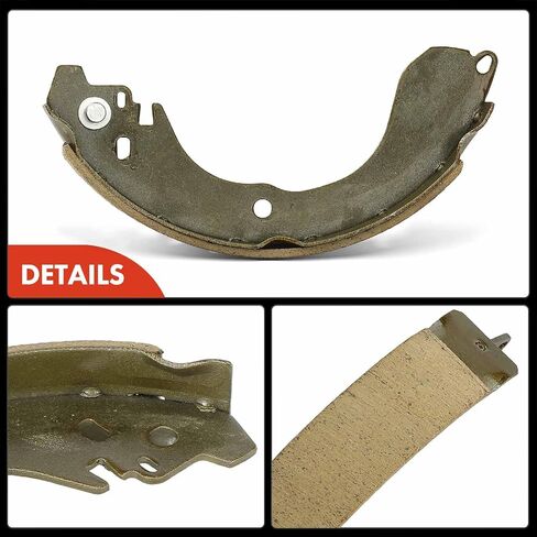 A-Premium Rear Ceramic Drum Brake Shoes Set Compatible with Select Nissan, Jeep, Dodge, Chrysler Models - Sentra Versa 2007-2012, Cube 2009-2014, Compass Patriot 2008-2017, Avenger, Caliber, Sebring in Saudi Arabia