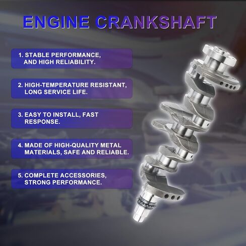 G4NA 2.0 Engine Crankshaft Fits for Hyundai Elantra Tucson Kia Forte Soul 2014 2015 2016 2017 2018 2019 2.0L 1999CC l4 DOHC OE G4NA 623V6-2EH00 623V62EH00 in Kuwait