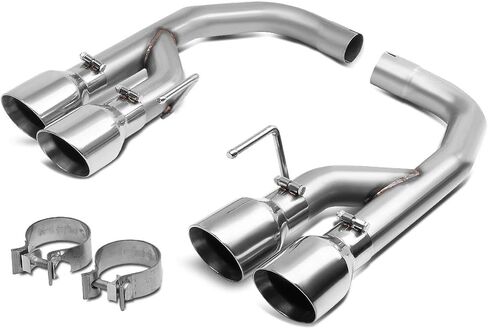 DNA Motoring CBE-MU-FM18-50L طقم عادم Catback 4 بوصات كاتم صوت من الفولاذ المقاوم للصدأ متوافق مع 18-20 Ford Mustang 5.0L in Saudi Arabia