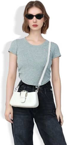 Clutch Purse for Women - Evening Purse Small PU Leather Shoulder Bag, Designer Zipper Close Handbag in Saudi Arabia