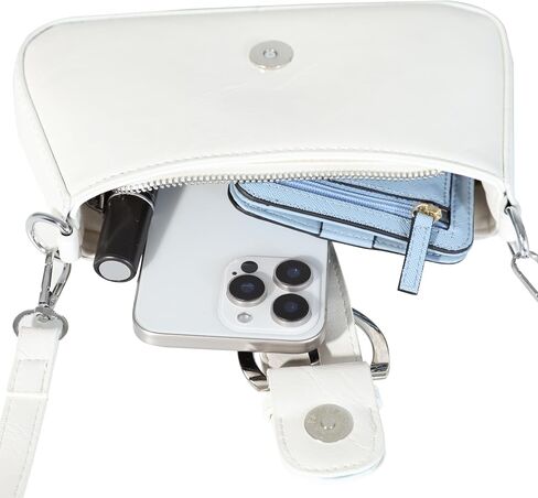 Clutch Purse for Women - Evening Purse Small PU Leather Shoulder Bag, Designer Zipper Close Handbag in Saudi Arabia