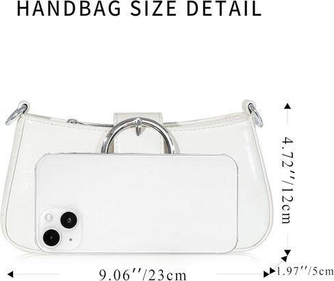 Clutch Purse for Women - Evening Purse Small PU Leather Shoulder Bag, Designer Zipper Close Handbag in Saudi Arabia