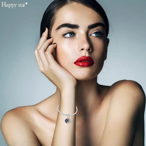 HappyStar 925 سحر الفضة الاسترليني لباندورا سحر الأساور والقلائد الخرز سحر المجوهرات هدية عيد الأم للنساء (مع سحر الخرزة فاصل واحد in Kuwait