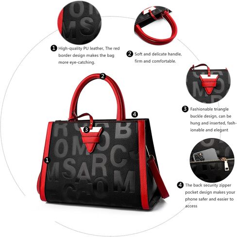 Tote Bag for Women Handbags for Women Shoulder Bag Leather Satchel Bags Christmas Gifts Designer Purses for Women in Kuwait