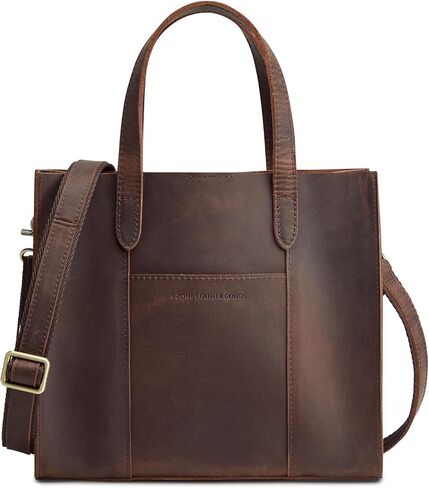 S-ZONE Leather Crossbody Tote Bags for Women Satchel Bag Top Handle Handbag Shoulder Purses Medium in Saudi Arabia