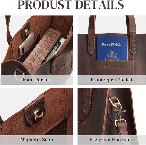 S-ZONE Leather Crossbody Tote Bags for Women Satchel Bag Top Handle Handbag Shoulder Purses Medium in Saudi Arabia