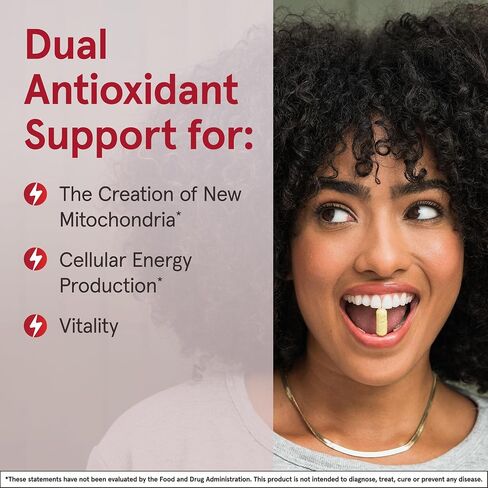 Jarrow Formulas QH-absor + PQQ، مكمل غذائي، دعم مضاد للأكسدة للتكوين الحيوي للميتوكوندريا، إنتاج الطاقة الخلوية وصحة القلب والأوعية الدموية، 60 كبسولة هلامية، كمية تكفي 60 يومًا in Kuwait