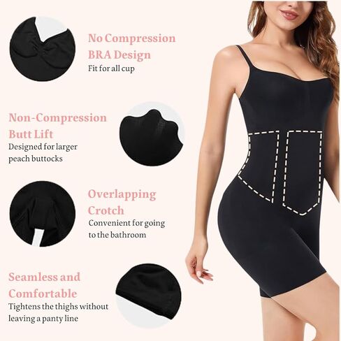 Shapewear Bodysuit, Seamless Shapewear Tummy Control, Bodysuits for Women Tummy Control, Full Body Shapewear in Saudi Arabia