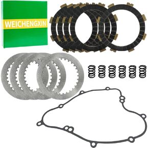 Clutch Kit with Heavy Duty Springs & Cover Gasket for Kawasaki KX65 2000-2021 Models OEM#13088-1010 13089-1087