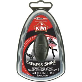 Kiwi Express Shine Sponge, Black, 0.2 Fluid Ounce