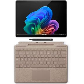 Microsoft Surface Pro 11 Bundle, 2-in-1 Tablet with Flex Keyboard and Slim Pen, Copilot+ PC, 13" Touchscreen OLED Display, Snapdragon X Elite (12 Core), 16GB RAM, 512GB SSD, Windows 11 Pro, Black in Kuwait