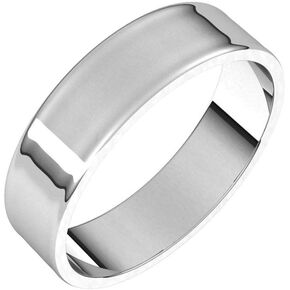 Sonia Jewels Flat Wedding Band Solid 925 Sterling Silver Real 10k 14k 18k Yellow Rose White Gold OR Platinum Ring Thin Skinny Classic Plain in Kuwait