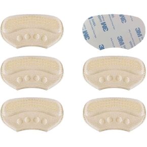 VivoFoot 6 PCs Anti-Slip Heel Grips, Thick Liners & Fillers for Half-Size Too Big or Loose Shoes, Heel Cushion Inserts, Heel Pads to Prevent Slipping Out, Rubbing and Blisters (Black)
