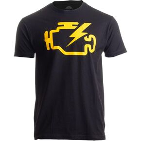 Check Engine Light | Funny Mechanic Macanic Machanic Car Clothing Men T-Shirt