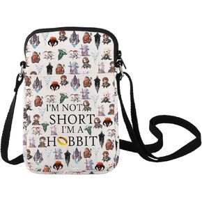 LEVLO Rings Movie Crossbody Bag Rings Fans Gift I'm Not Short I'm a Lord Shoulder Bag Lord Movie Merchandise