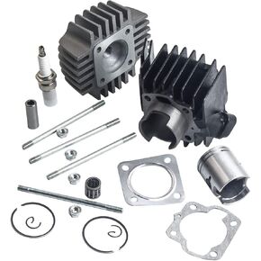Tuningsworld 50cc Cylinder Piston Ring Gasket Top End Kit for Suzuki LT50 ALT50 JR50 ATV, 11210-04012-0F0