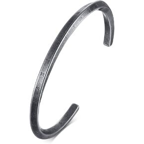 VNOX Viking Cuff Bracelet for Men - Viking Thunder Hammer Cuff Bracelets for Men Boys,Norse Mythology Warrior Symbol Bangle Amulet Talisman Jewelry
