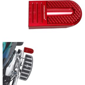 POWER JAMES Red ممتد أوسع وأكبر خلفي دواسة ناقل الحركة وسادة القدم تناسب Harley Davidson 12-16 FLD، 86-Later FL Softail and Touring and Trike (أحمر) in Kuwait