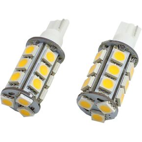 T10 Wedge Base LED Light Bulb 3W 12V AC/DC High Brightness Light White Warm White for Car RV Camper Dome Light Clearance Lamp 2/6 Pack (2, Warm White)