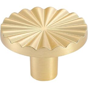 6 Pack Cabinet Knobs Gold Kitchen Knobs 1.42 inch (36mm) Knobs for Dresser Drawers Zinc Alloy Drawer Knobs Cabinet Door Knobs Dresser Knobs