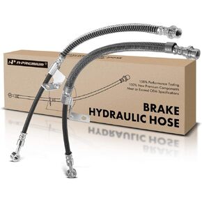 A-Premium Front Driver and Passenger Side Brake Hydraulic Hose Compatible with Select Hyundai Models - Elantra 2001 2002 2003 2004 2005 2006 - Replace# 587322D000 (Pack of 2)
