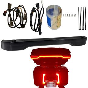 شريط إضاءة حزمة جولة ملتف LED لـ 2023-2024 Harley CVO Street Glide (FLHXSE)، CVO Road Glide (FLTRXSE)، 2024 Street Glide (FLHX)، Road Glide (FLTRX)، وCVO Road Glide ST (أحمر)
