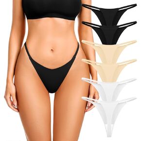 G-String Thongs for Women, T Back Seamless Underwear Panties for Ladies