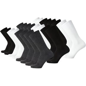 AND1 Men's Socks - Athletic Cushion Crew Socks (24 Pack) in Kuwait
