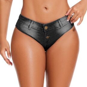 Women's Sexy Low Rise Mini Denim Shorts Jeans Hot Pants Clubwear