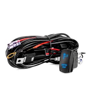 WeiSen UTV ATV 160W Rock Lights Wiring Harness w/16AWG 1 Lead 12V Rocker Switch Relay Fuse for LED Light Bar Work Light Compatible with Polaris RZR Maverick X3 Talon KRX YXZ Wrangler