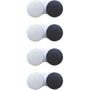 12 Pack Contact lens case Bulk Colorful Contact Lens Soak Storage Box Holder Container(Mixed Colors)