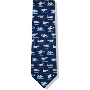 American Fighter Jets Navy Blue Silk Tie
