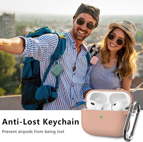for AirPods Pro Case Cover with Cleaner Kit,Soft Silicone Protective Case for Apple AirPod Pro 2nd/1st Generation Case for Women Men,AirPods Pro 2/Pro Case Accessories with Keychain-Black in Kuwait