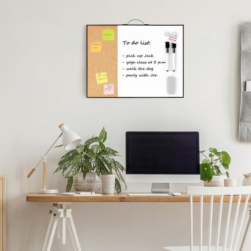 TSJ OFFICE Small White Board - 16" X 12" Portable Black Aluminum Framed Whiteboard, Magnetic Dry Erase Board with a Handle, to Do List Notepad for Office, Home, School in Kuwait