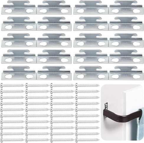 AccEncyc Curtain Rod Bracket Curtain Rod Hardware Brackets Curtain Rod Single Bracket Spreader Wall Bracket Hooks Curtain Rod Hooks for Wall(10 Sets) in Saudi Arabia