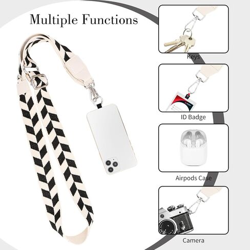 Clip and Go Strap for Phone with Wallet Crossbody, Phone Strap with Zippered Pouch, Adjustable Phone Lanyard Crossbody in Saudi Arabia