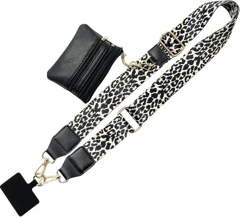 Clip and Go Strap for Phone with Wallet Crossbody, Phone Strap with Zippered Pouch, Adjustable Phone Lanyard Crossbody in Saudi Arabia