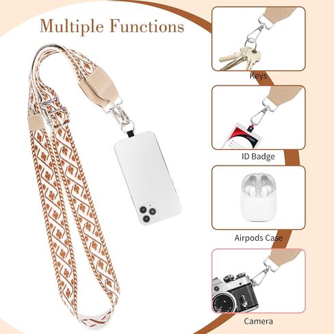Clip and Go Strap for Phone with Wallet Crossbody, Phone Strap with Zippered Pouch, Adjustable Phone Lanyard Crossbody in Saudi Arabia