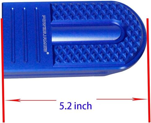 POWER JAMES Red ممتد أوسع وأكبر خلفي دواسة ناقل الحركة وسادة القدم تناسب Harley Davidson 12-16 FLD، 86-Later FL Softail and Touring and Trike (أحمر) in Kuwait