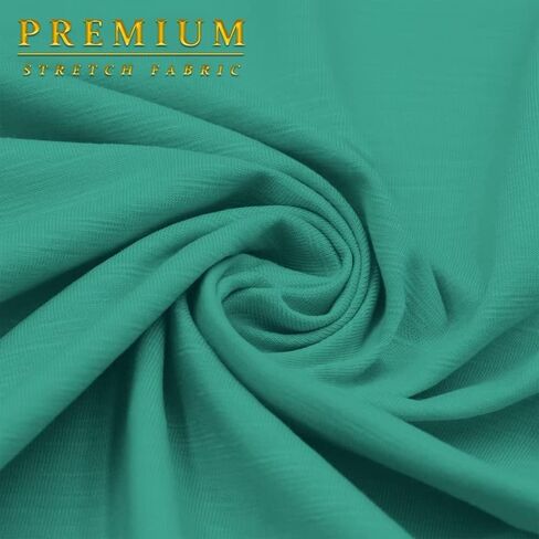 Hybrid & Company Women's Stretch Lightweight Flowy Maxi Skirt – Casual Fold Over Waist, Made in USA in Saudi Arabia