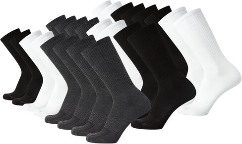 AND1 Men's Socks - Athletic Cushion Crew Socks (24 Pack) in Kuwait