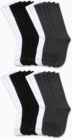 AND1 Men's Socks - Athletic Cushion Crew Socks (24 Pack) in Kuwait