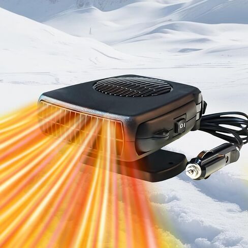 Car Heater, 2025 New Upgrade 2 in 1 Fast Heating Car Heater Car essentials,12V 150W Car Heater that Blow Hot Air, Portable Car Heater That Plugs into Cigarette Lighter in Saudi Arabia