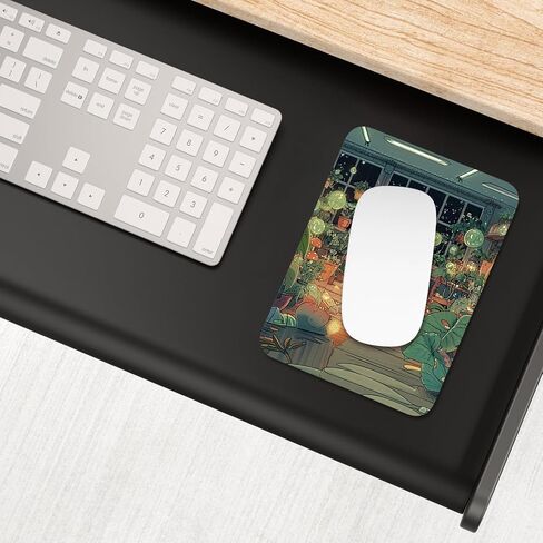 Small Mouse Pad, Mini Mouse Pad 6 x 8 In, Thick Rubber Waterproof Mouse Mat, Cute Mousepad for Women Men Kids Wireless Mouse Mini Laptops Keyboard Tray Home Office Travel, Floral Pink Flowers in Saudi Arabia