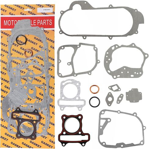 Minho GY6 50cc Complete Standard Case Engine Gasket Kit Fit for Chinese GY6 4-Stroke 139QMA 139QMB Engine Scooter Moped ATV Go Kart,39mm Cylinder Gasket in Kuwait