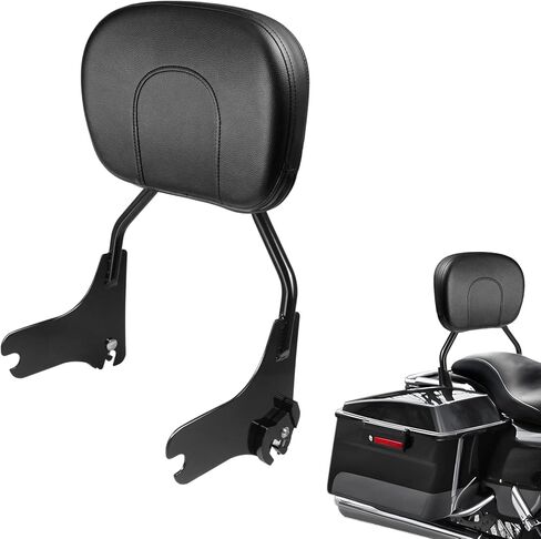 PBYMT Detachable Passenger Backrest, Quick Release Black Sissy Bar Compatible for Harley Davidson Touring Street Glide Road Glide Road King Electra Glide Ultra Limited 1997-2008 in Saudi Arabia