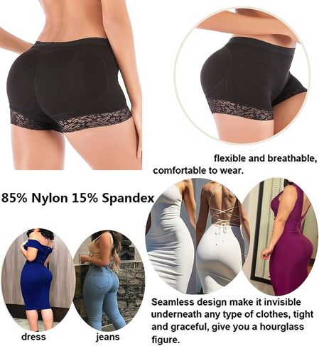 Padded Butt Lifter Panties Hip Enhancer Shapewear Body Shaper Tummy Control Panties Underwear in Kuwait