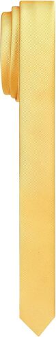 DecTwig Men's Skinny Ties Solid Color Formal Neckties 1.58" (4CM) Slim Striped Thin Black Ties For Men in Saudi Arabia