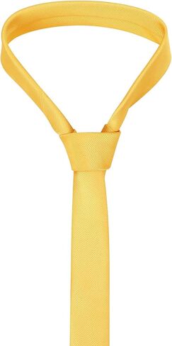 DecTwig Men's Skinny Ties Solid Color Formal Neckties 1.58" (4CM) Slim Striped Thin Black Ties For Men in Saudi Arabia